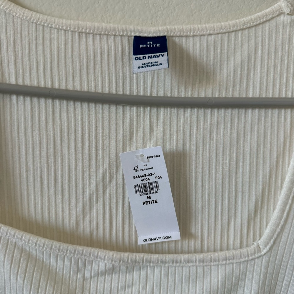 NWT Ribbed Square Neck Top - Picture 3 of 5